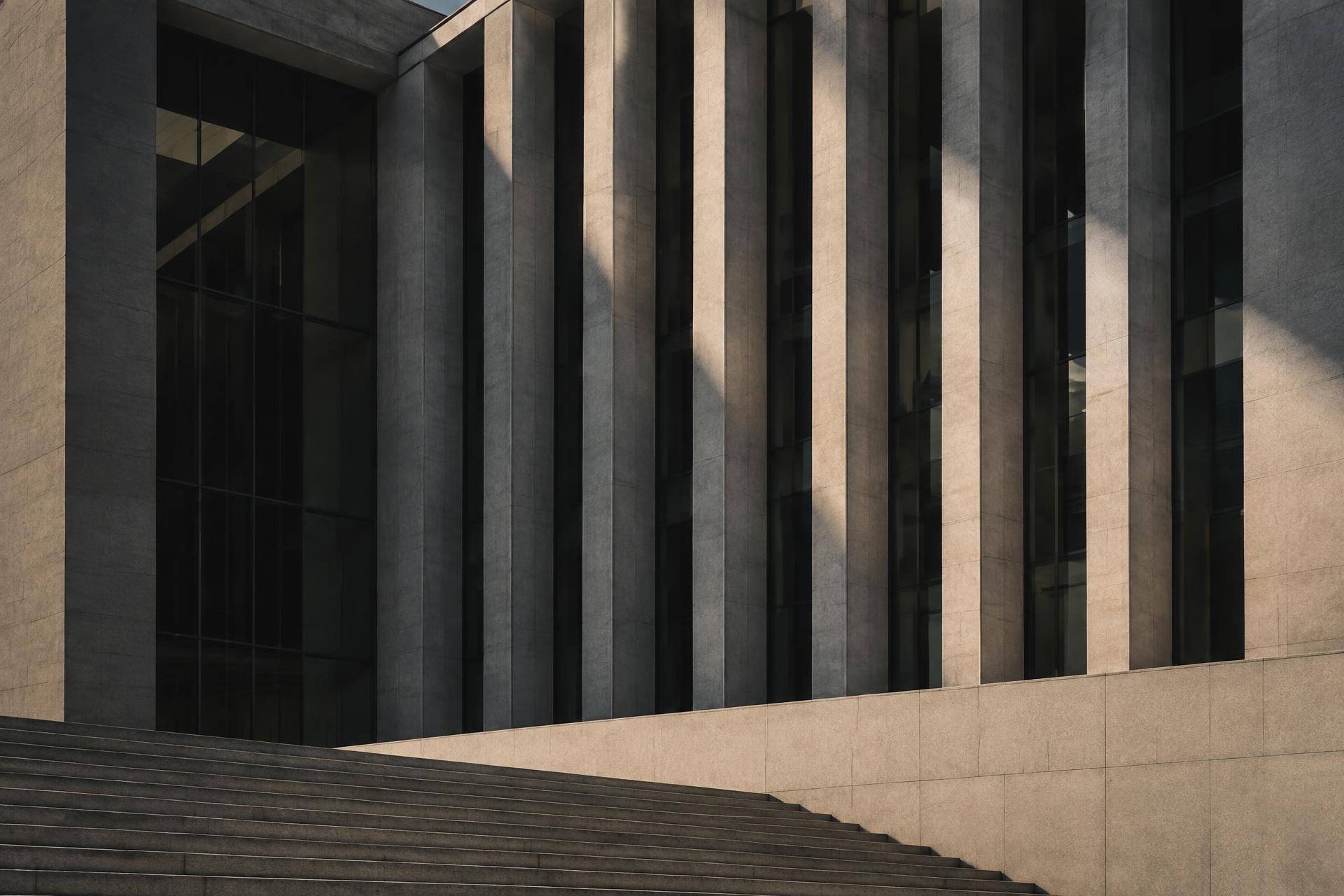 Institutional architecture façade